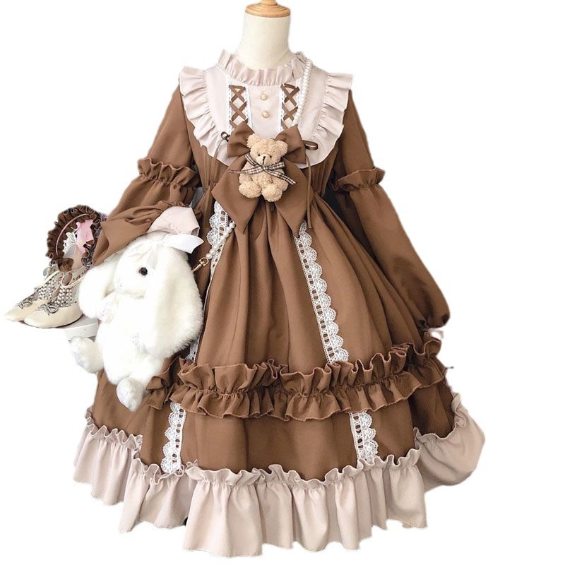 Lolita svārku komplekts japāņu jaukā Lori studentu kleita 2024. gada pavasara un rudens Lolita mīkstie meiteņu svārki