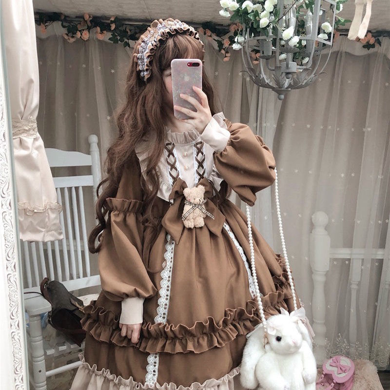 Lolita svārku komplekts japāņu jaukā Lori studentu kleita 2024. gada pavasara un rudens Lolita mīkstie meiteņu svārki