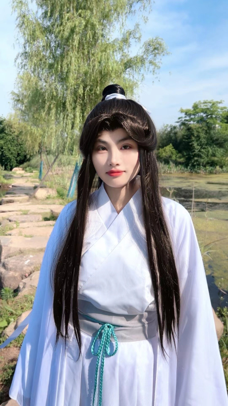 Õnnistuse ja tänulikkuse cosplay kostüüm koos mütsi, paruka, kingade, anime printsessi kostüümi ja iidse sinise tutiga vööga