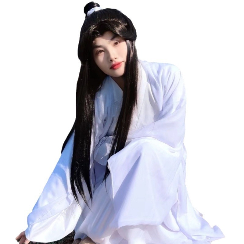 Õnnistuse ja tänulikkuse cosplay kostüüm koos mütsi, paruka, kingade, anime printsessi kostüümi ja iidse sinise tutiga vööga