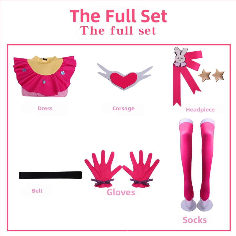 Îi împing pe copii, costumul de cosplay Star Wild Love Akua Ruby, are costum de anime Maganai pentru Halloween