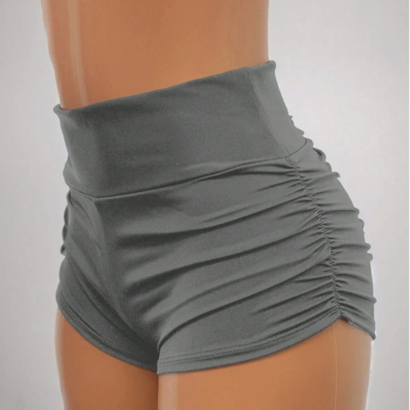 Къси плисирани тесни панталони с принт на череп на Хелоуин 2025, Amazon, летни и есенни тесни спортни шорти с висока талия за жени