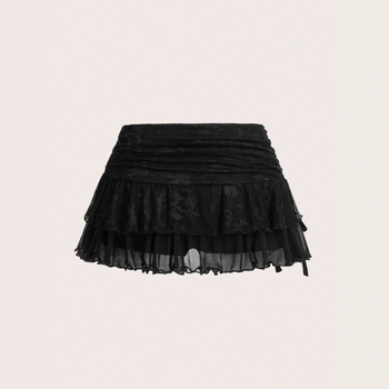 2024 Нова европейска и американска горещо продавана многослойна торта подреждане пола горещо момиче секси модна дантела дантелени панталони пола