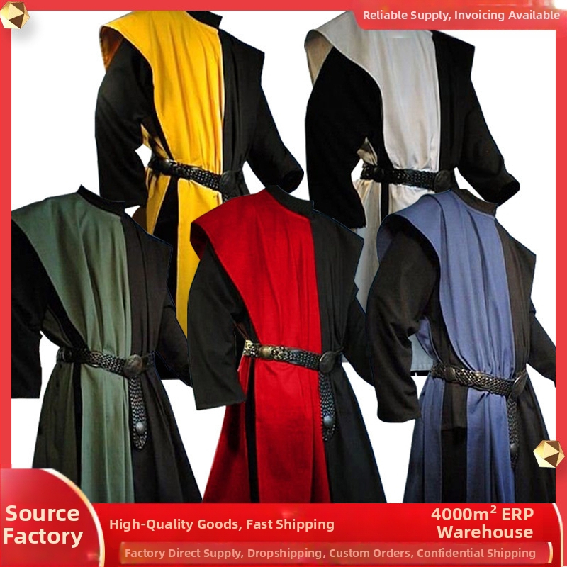 Средновековен рицар Винтидж костюм Табард без ръкави Ренесансов костюм Хелоуин костюм
