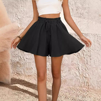 Vara Amazon Aliexpress femeii pantaloni scurți multicolori pantaloni scurți fustă talie lejeră îmbrățișând pantaloni scurți largi cu picior larg