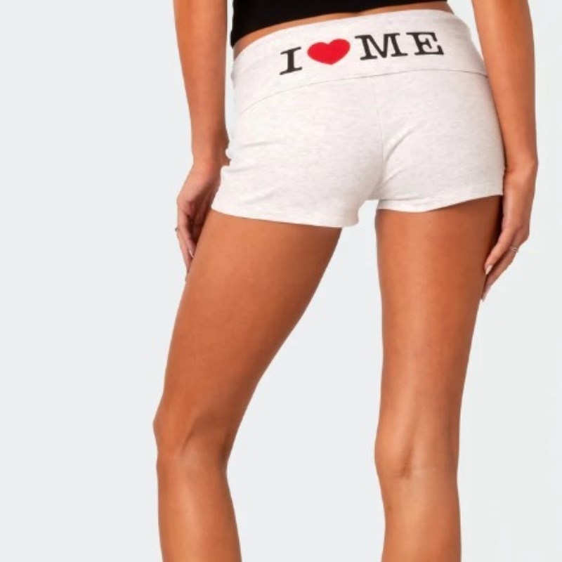 Îmbrăcăminte pentru femei, stil retro, pantaloni scurți, stil stradal, imprimați cu litere, pantaloni la modă, stil bm, pantaloni slăbiți, stil european, comerț exterior