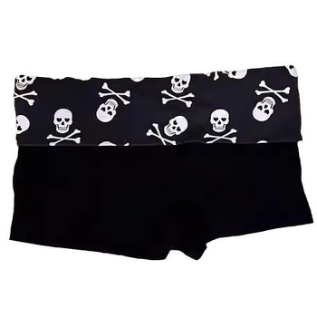 Comerț exterior european 2025 primăvara nouă Spice Girls slim-fit casual pantaloni scurți pentru femei craniu gotic la modă pantaloni scurți casual