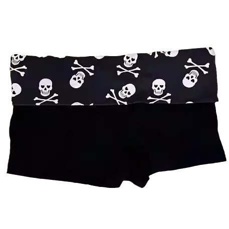 Comerț exterior european 2025 primăvara nouă Spice Girls slim-fit casual pantaloni scurți pentru femei craniu gotic la modă pantaloni scurți casual