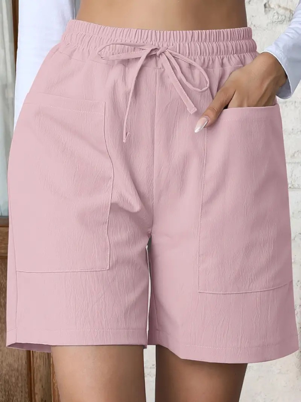 2024. aasta Amazoni uued Euroopa ja Ameerika naiste vabaajapüksid, kõrge vöökohaga lühikesed püksid, moodsed paeltega laiad jalad, vabaaja lühikesed püksid, kõik sobivad