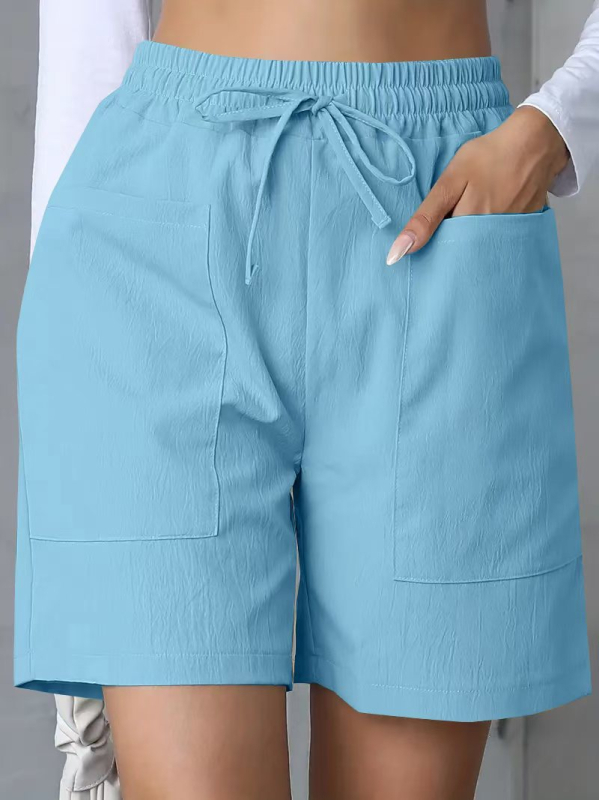 2024. aasta Amazoni uued Euroopa ja Ameerika naiste vabaajapüksid, kõrge vöökohaga lühikesed püksid, moodsed paeltega laiad jalad, vabaaja lühikesed püksid, kõik sobivad