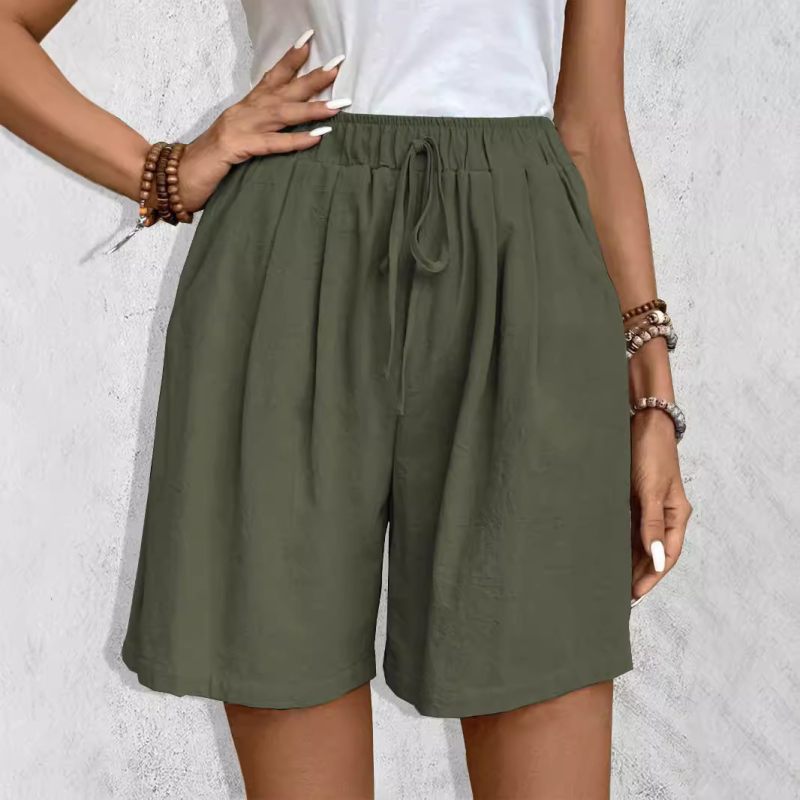 2024 Európa a Amerika INS Amazon cezhraničný zahraničný obchod dámske letné nové ležérne módne ľadovo hodvábne široké nohavice šortky