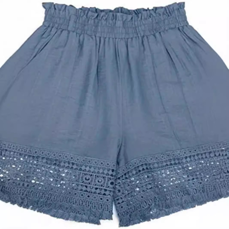 2025 Amazon Independent Station dorește vară transfrontalieră pantaloni scurți din dantelă casual pentru femei noi