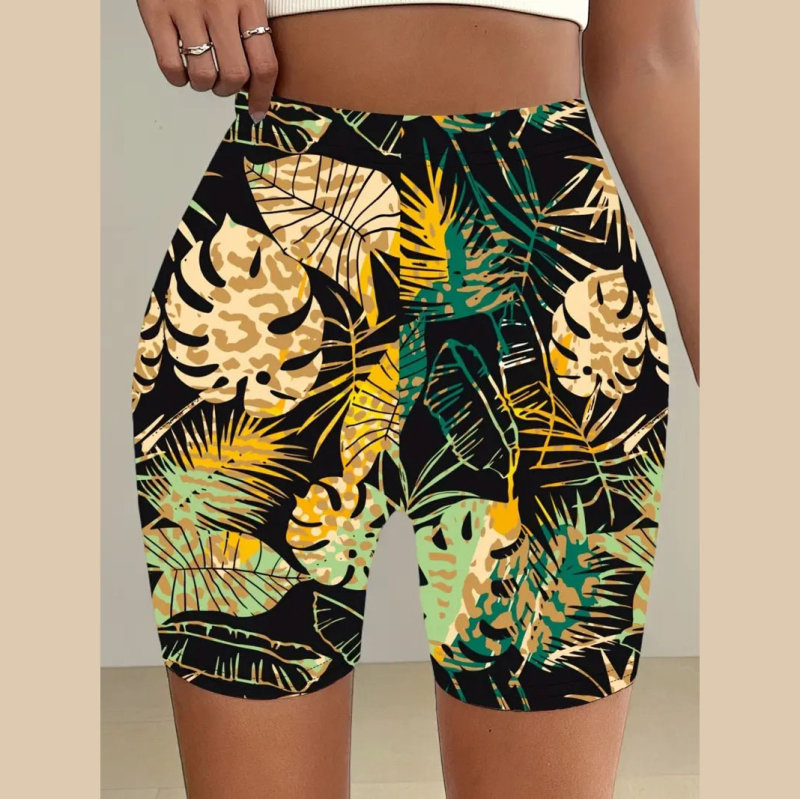 Euroopa ja Ameerika daamide värvipritsmetega kõrge vöökohaga joogapüksid, väliskaubanduse piiriülese moe graffiti spordipüksid, fitness