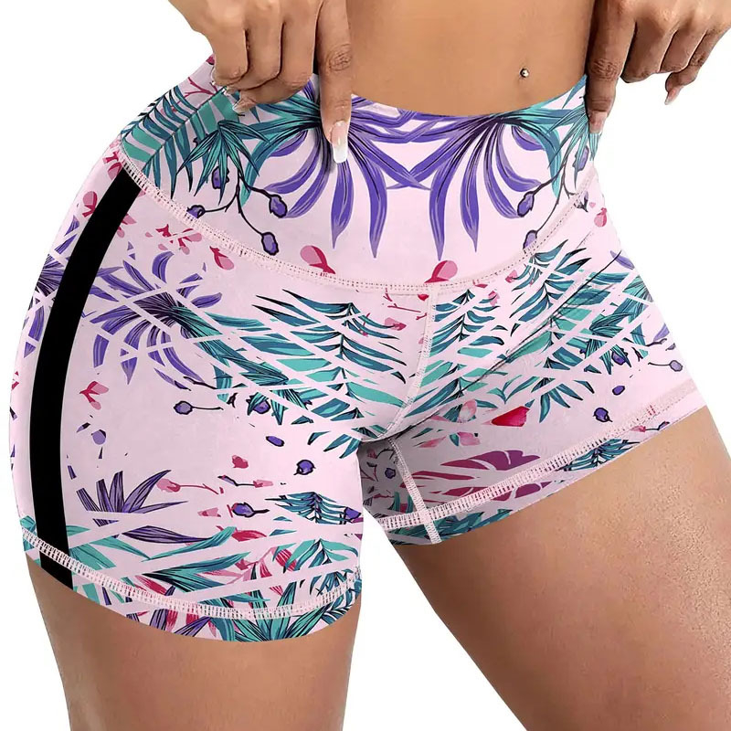 Euroopa ja Ameerika daamide värvipritsmetega kõrge vöökohaga joogapüksid, väliskaubanduse piiriülese moe graffiti spordipüksid, fitness