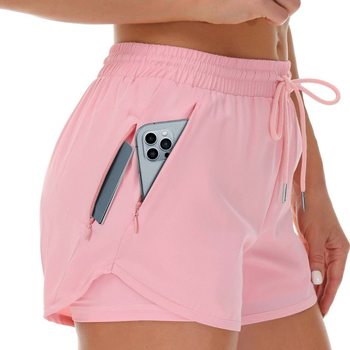 Naiste spordipüksid, jooga, võltsitud kaheosalised kõndimisvastased lühikesed püksid, elastsed treeninguks mõeldud salendavad kitsad püksid