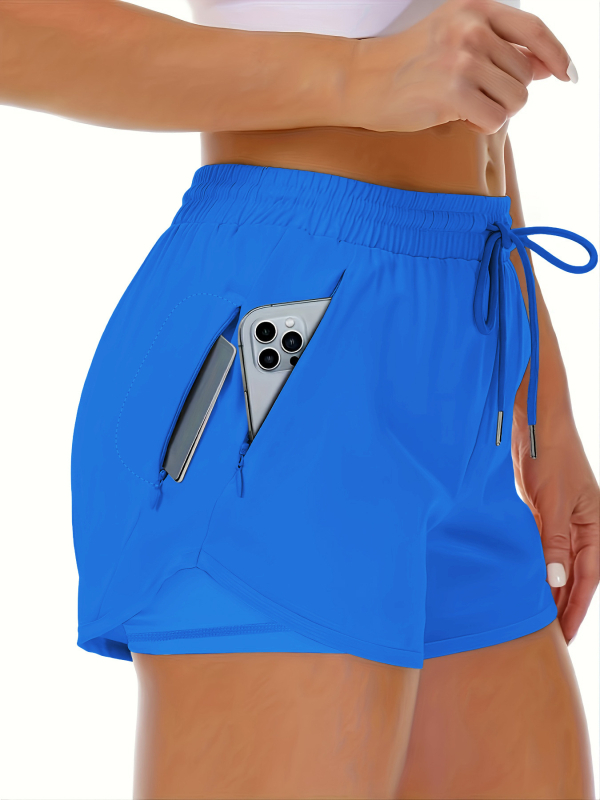 Naiste spordipüksid, jooga, võltsitud kaheosalised kõndimisvastased lühikesed püksid, elastsed treeninguks mõeldud salendavad kitsad püksid