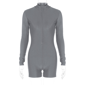 2023 m. rudens europietiškas ir amerikietiškas naujas mados mergaitiškas viršutinis užtrauktuku, plonas, ilgomis rankovėmis kombinezonas, vienetinis pristatymas iš „Amazon“.