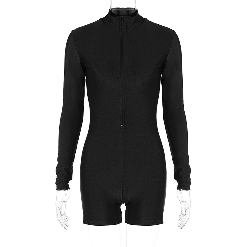 2023 m. rudens europietiškas ir amerikietiškas naujas mados mergaitiškas viršutinis užtrauktuku, plonas, ilgomis rankovėmis kombinezonas, vienetinis pristatymas iš „Amazon“.