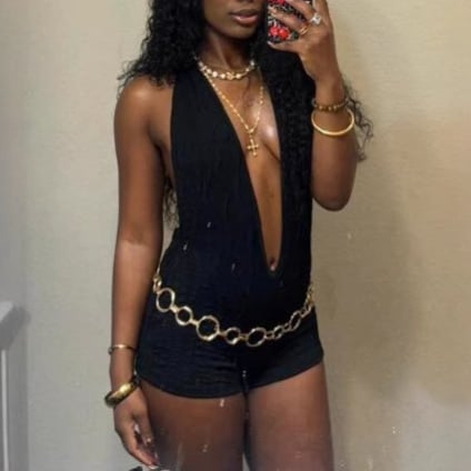 Cezhraničné európske a americké 2025 Nové americké retro slim-fit sexi Spice Girl slim-fit hlboké V slim-fit univerzálne nohavice