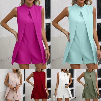 24 Euroopa ja Ameerika Ühendriikide piiriülesed suvised plahvatused sõltumatu jaama ühevärviline pükskraega varrukateta suur suurus ühesuurus lühikesed püksid tehase hulgimüük