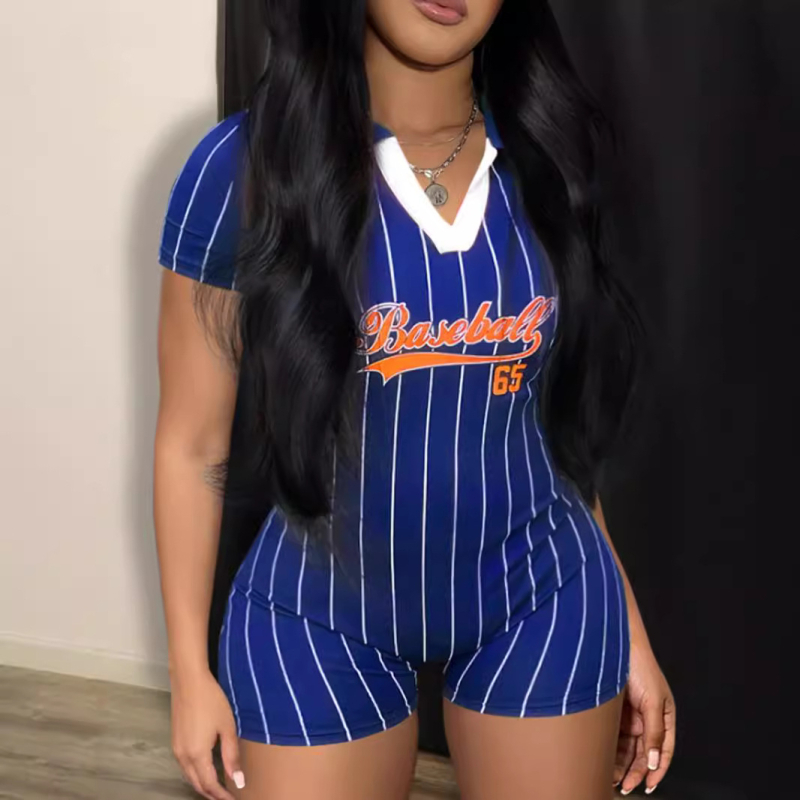 Salopetă de vară pentru femei transfrontaliere europene și americane, imprimată, model nou, stil Street Fashion, 2024