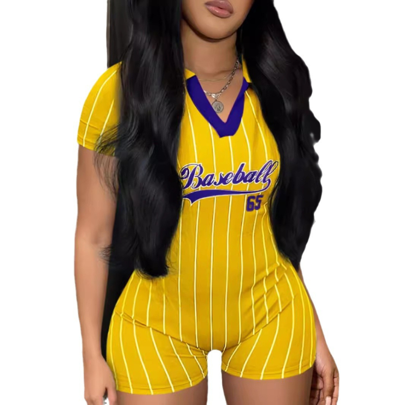 Salopetă de vară pentru femei transfrontaliere europene și americane, imprimată, model nou, stil Street Fashion, 2024