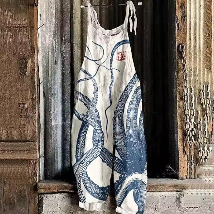 Európa a Spojené štáty americké cezhraničný zahraničný obchod jar a leto nové dámske overaly zrelé umenie morské dno biologická nika 3D digitálna tlač