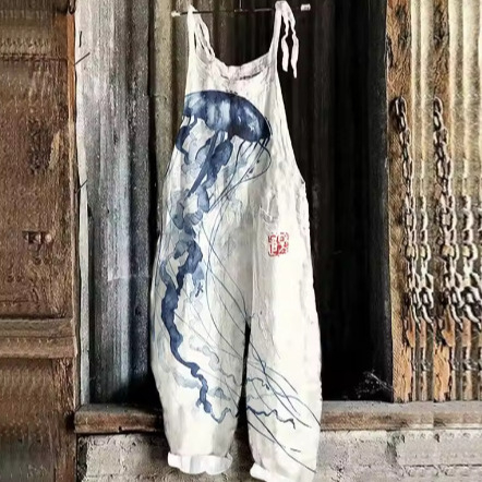 Európa a Spojené štáty americké cezhraničný zahraničný obchod jar a leto nové dámske overaly zrelé umenie morské dno biologická nika 3D digitálna tlač