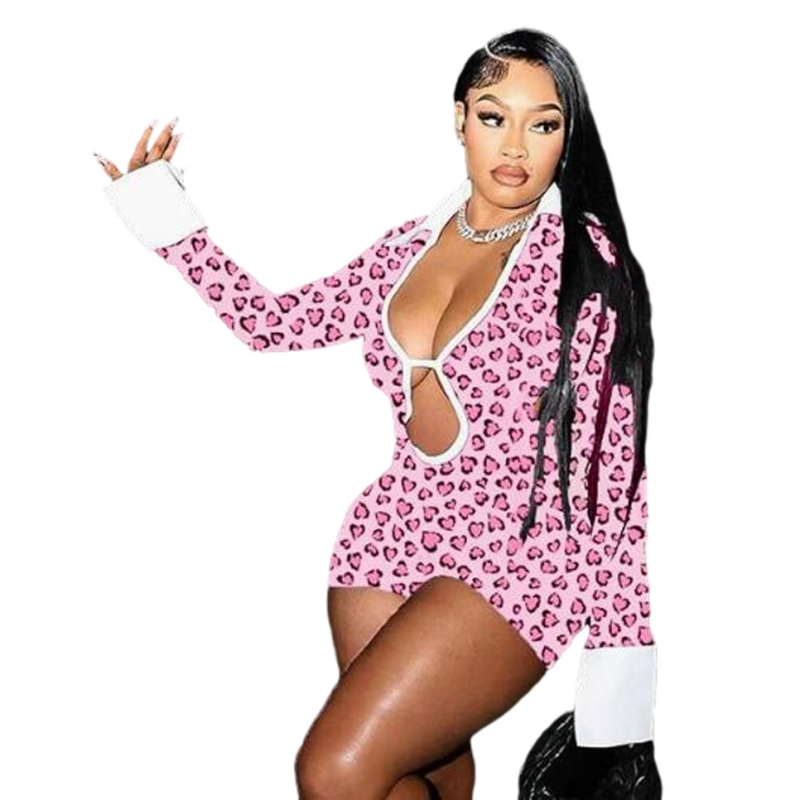 D9724 Amazon Europa și Statele Unite, cel mai bine vândut salopetă pentru femei la modă, sexy, cu rever, gol, spate, contrastant de culoare, slim