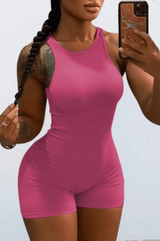 D2183 cezhraničný európsky a americký Amazon nový jarný a letný vysoko elastický jednofarebný pohodlný overal s malými jamkami