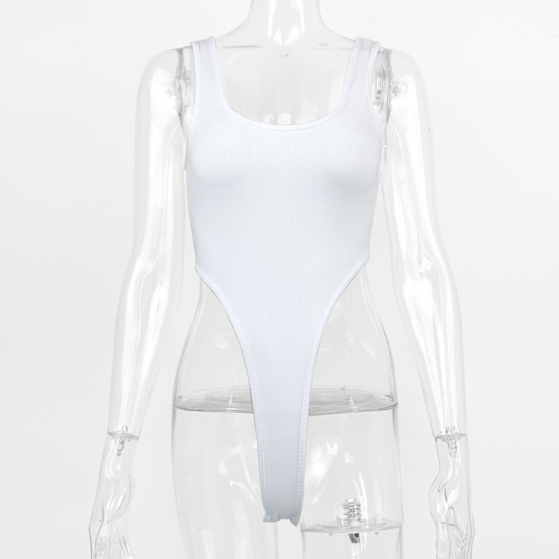 Európa a Spojené štáty americké cezhraničné letné 2023 nové dámske sexy štíhle bavlnené vesty s výstrihom do U a vysokým rozparkom