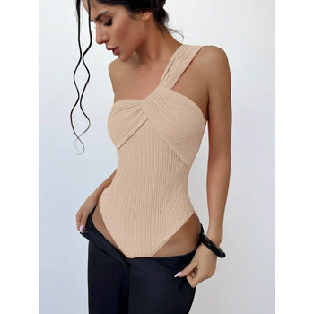 Užsienio prekybos eksportas – seksualus bikinis, aukštos klasės, vientisas, klostuotas audinys, moteriškas, seksualus, madingas maudymosi kostiumėlis.