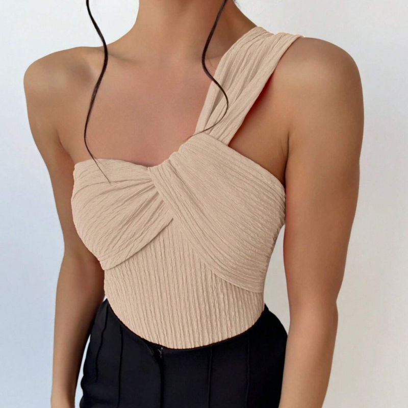 Užsienio prekybos eksportas – seksualus bikinis, aukštos klasės, vientisas, klostuotas audinys, moteriškas, seksualus, madingas maudymosi kostiumėlis.