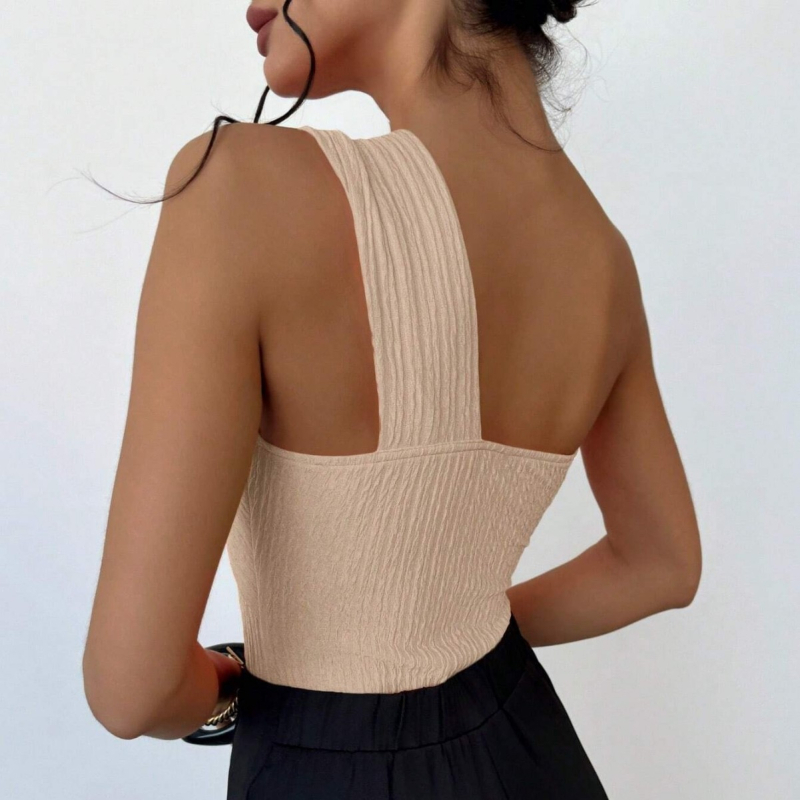 Užsienio prekybos eksportas – seksualus bikinis, aukštos klasės, vientisas, klostuotas audinys, moteriškas, seksualus, madingas maudymosi kostiumėlis.