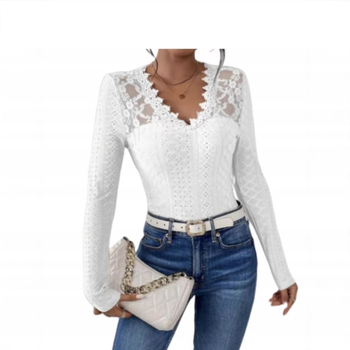 2025 m. tarpvalstybinė Europa ir Amerika, „Amazon“ nėriniuotos tuščiavidurės seksualios moteriškos ilgomis rankovėmis, nėriniuotos žakardo megztos ilgomis rankovėmis, didmeninė prekyba