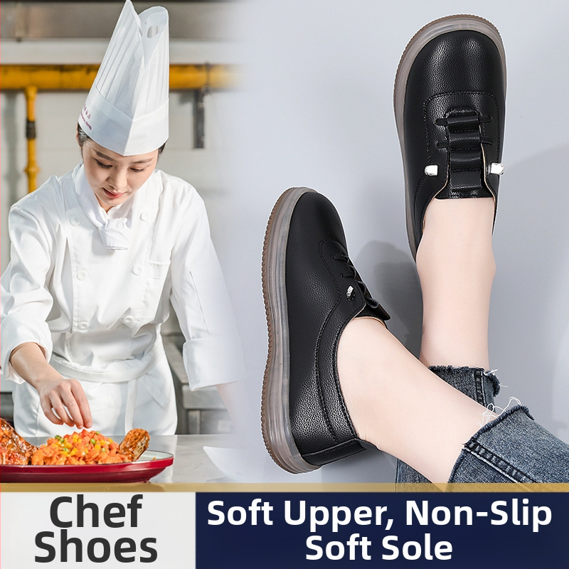 Malé kožené topánky pre ženy, nové topánky pre matky z roku 2025, mäkké kožené čierne pracovné topánky, pravé kožené ležérne topánky, protišmykové ploché jednovrstvové topánky pre ženy