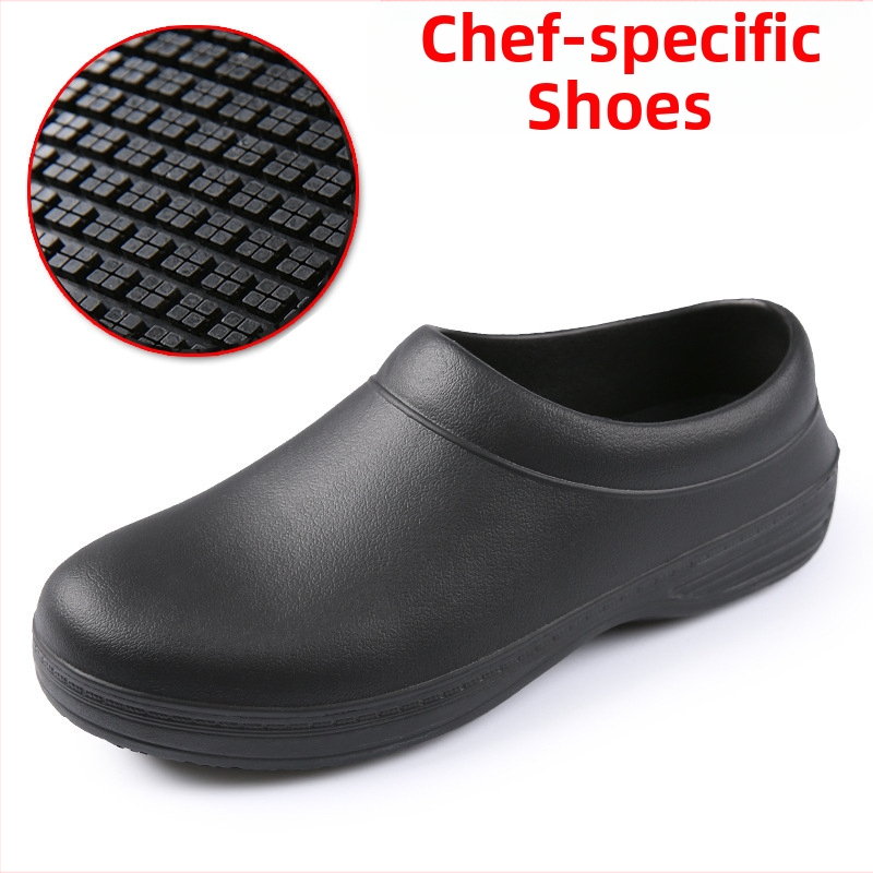 Virtuves apavi Pavāra apavi Vīriešu vieglas eļļas izturīgas zolītes Viesnīcu darba apavi Neslīdoši eļļas izturīgi ūdensnecaurlaidīgi apavi