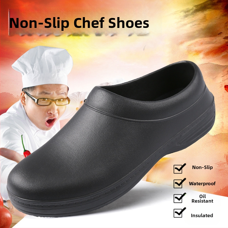 Кухненски обувки, обувки за готвач, мъжки леки маслоустойчиви стелки, хотелски работни обувки, неплъзгащи се маслоустойчиви, водоустойчиви обувки