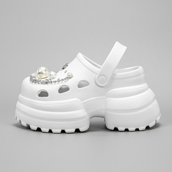 Aukštos klasės madingi aukštakulniai bateliai su skylėmis, moteriški vasariniai bateliai su storapadžiais bateliais, skirti lauko sportui, moteriški urmu.