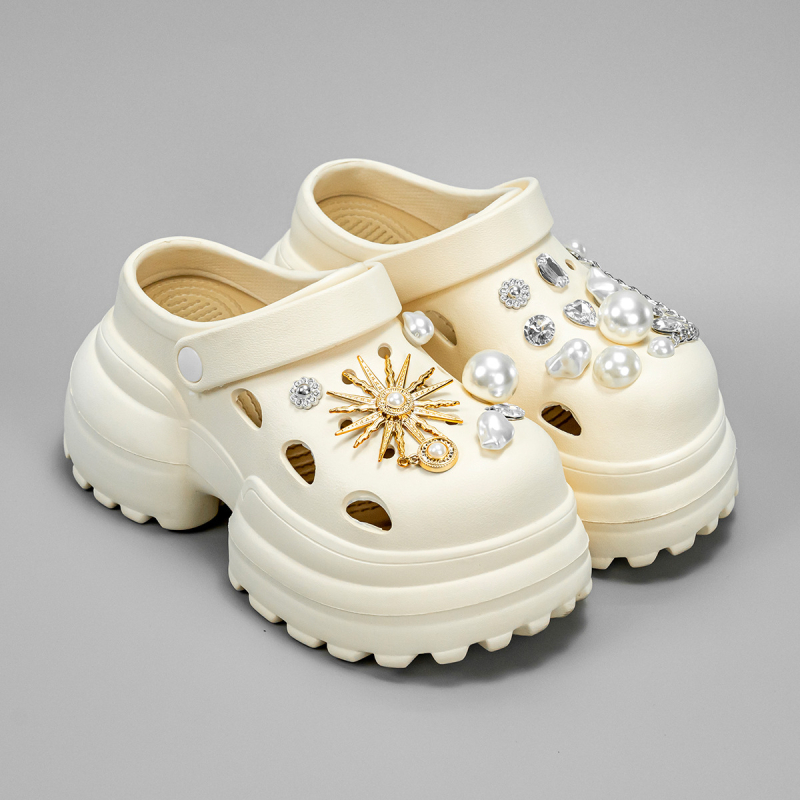 Aukštos klasės madingi aukštakulniai bateliai su skylėmis, moteriški vasariniai bateliai su storapadžiais bateliais, skirti lauko sportui, moteriški urmu.