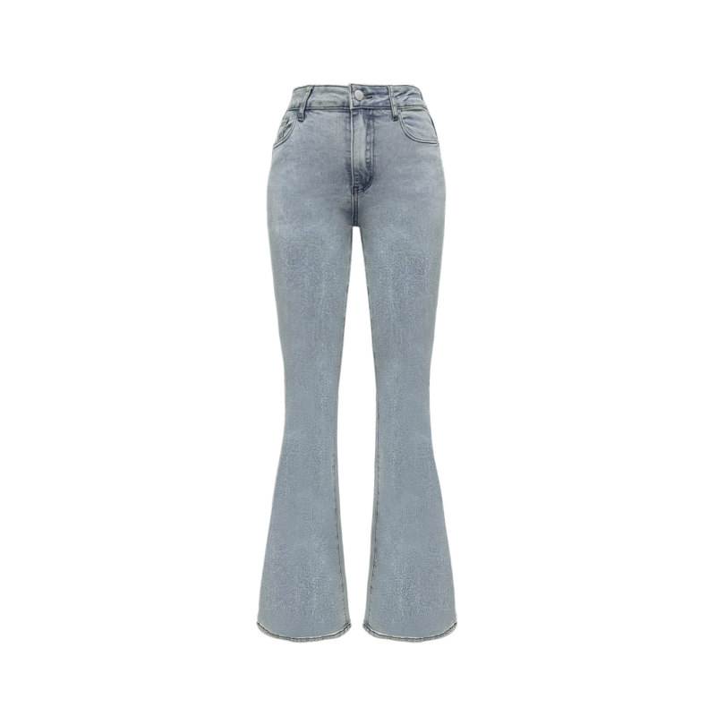 Pantaloni evazați din denim cu talie înaltă pentru femei MH1025 Jeans Street Wear