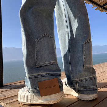 Pantaloni scurți de damă cu model larg, stil Young Orange#, stiluri de blugi cu picior larg, stiluri de slăbire, stiluri de modă, pantaloni all-match