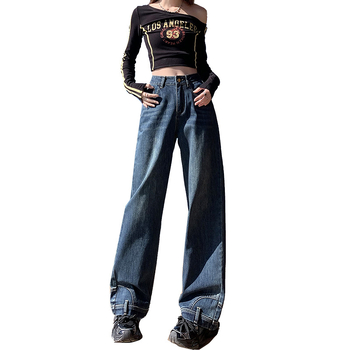 Pantaloni scurți de damă cu model larg, stil Young Orange#, stiluri de blugi cu picior larg, stiluri de slăbire, stiluri de modă, pantaloni all-match