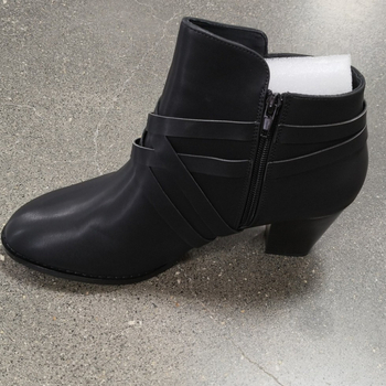 Μπότες Martin Boots Γυναικείες Κοντές Μπότες Φθινόπωρο και Χειμώνας Ευρωπαϊκές και Αμερικανικές Μεγάλες Μεγέθη Μοντέρνες Στρογγυλές Μύτες Χοντρό Τακούνι με Φερμουάρ στο Πλάι Ψηλοτάκουνα Γυναικεία Παπούτσια