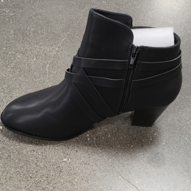 Μπότες Martin Boots Γυναικείες Κοντές Μπότες Φθινόπωρο και Χειμώνας Ευρωπαϊκές και Αμερικανικές Μεγάλες Μεγέθη Μοντέρνες Στρογγυλές Μύτες Χοντρό Τακούνι με Φερμουάρ στο Πλάι Ψηλοτάκουνα Γυναικεία Παπούτσια