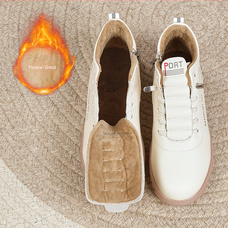 Pantofi sport cu căptușeală din fleece, modele noi, modele de primăvară, toamnă și iarnă 2024, pantofi pentru toate anotimpurile, pantofi de călătorie confortabili, pantofi de damă, adidași