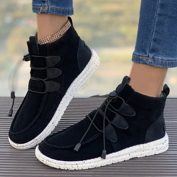 Dámske semišové bavlnené čižmy s krátkymi rukávmi, nové elastické martinské čižmy, plus size bavlnené topánky, vysoké látkové ležérne topánky