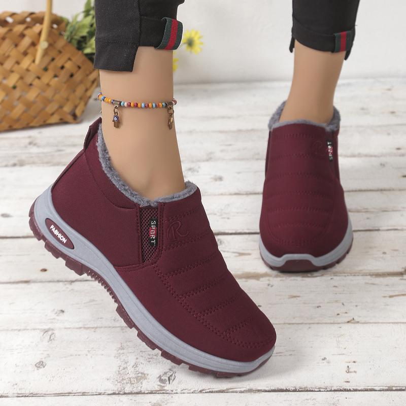 TEMU Διασυνοριακό Εξωτερικό Εμπόριο 2024 Νέα Βαμβακερά Παπούτσια Χειμερινά Φλις Επενδυμένα Χοντρό Μπότες Lovers Χιονιού Explosions Αντιολισθητικές Κοντές Μπότες