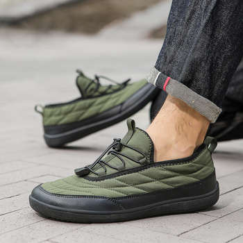Χειμερινά Ανδρικά Παπούτσια 2024, Casual, Βαμβακερά Παπούτσια για Ζευγάρια, Ανδρικά, Plus Size 50, Ζεστά Παπούτσια με Κάλυμμα Ποδιού, Crossborder, Lazy Shoes