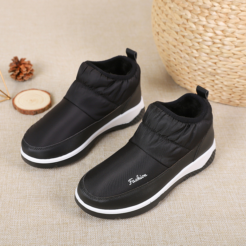 Veekindlad puuvillased tööjalatsid, naiste autentsed vanad meeste puuvillased kingad, pehme tallaga keskealiste naiste kingad, kodukingad, kerged lumesaapad